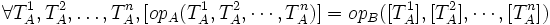 \forall T_A^1,T_A^2,\dots,T_A^n, [op_A(T_A^1,T_A^2,\cdots,T_A^n)] = op_B([T_A^1],[T_A^2],\cdots,[T_A^n])