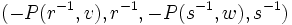 (-P(r^{-1},v),r^{-1},-P(s^{-1},w),s^{-1}) \,