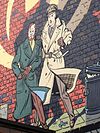 Comic wall Blake & Mortimer 2. Edgar P. Jacobs. Brussels.jpg