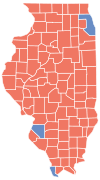 Illinois Senate Election Results by County, 2010.svg