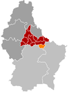 Localisation de Medernach au Luxembourg