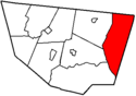 Map of Sullivan County Pennsylvania Highlighting Colley Township.png