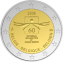 Pièce commémorative de 2€ de la Belgique en 2008