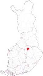 Localisation d'Iisalmi en Finlande