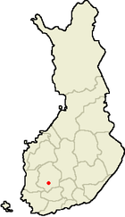 Localisation de Tampere en Finlande