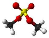 Structure du sulfate de diméthyle