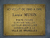 Plaque commémorative Louis Musin