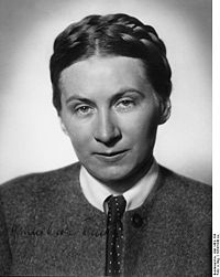 Gertrud Scholtz-Klink, en 1934.