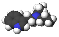 Représentation 3D et structure du Dipropyltryptamine