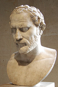 Buste de Démosthène, copie romaine d'une statue de Polyeuctos, musée du Louvre.