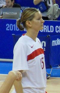 Eva Vítečková, avec la sélection de République tchèque, en 2010