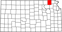 Map of Kansas highlighting Nemaha County.svg