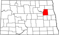 Map of North Dakota highlighting Nelson County.svg