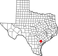 Map of Texas highlighting Goliad County.svg