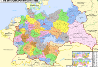 Carte de l'Allemagne nazie après expansions