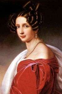 L'archiduchesse Sophie d'AutrichePortrait réalisé en 1832 par Joseph Karl Stieler pour la galerie des beautés