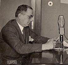 Anastase Frachery à la radio en 1941