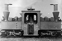 Locomotive système Péchot, comparable à celles ayant circulées sur le Chemin de fer stratégique