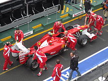 Photographie de la monoplace de Felipe Massa au Grand Prix automobile d'Australie 2011