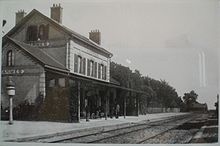 La gare vers 1880.