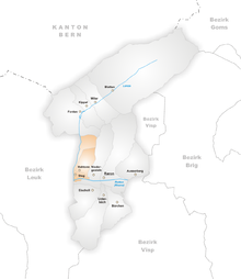 Karte Gemeinden des Bezirks Westlich Raron 2008.png