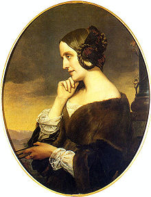 Portrait de Marie d'Agoult par Henri Lehmann (1843)