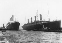 L'Olympic et le Titanic côte à côte à Belfast