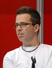 Philippe Girard lors du Salon international du livre de Québec en 2010