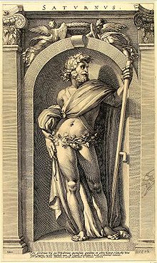Saturne par Polidoro da Caravaggio au XVIe siècle
