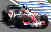 Photo de Sakon Yamamoto sur la SA06 au Grand Prix du Brésil 2006
