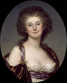 Portrait de Mademoiselle Eckerman par Adolf Ulrik Wertmüller en 1784