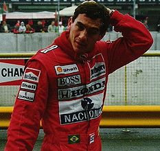 Ayrton Senna à Imola en 1989