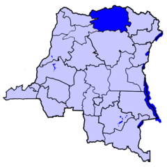 Localisation du district du Bas-Uele