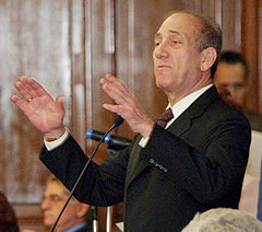 Ehud Olmert, à São Paulo, le 10 mars 2005.