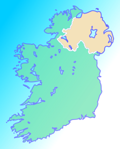 Localisation de Gaoth Dobhair en Irlande