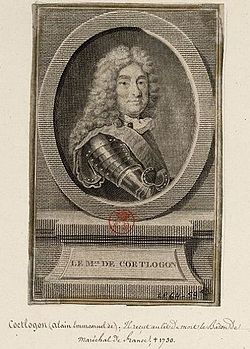 Gravure du maréchal de Coëtlogon issue de la collection de portraits du roi Louis-PhilippeMusée de l'Histoire de France, Versailles