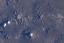 Vue satellite du Nevado Anallajsi