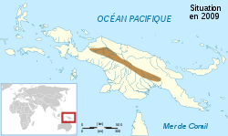 Austrochaperina derongo map-fr.svg