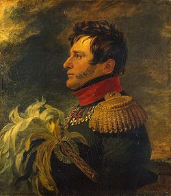 Portrait d'Alexei Ivanovitch Bartolomei, œuvre du peintre George Dawe, Musée de la Guerre du Palais d'Hiver, musée de l'Ermitage, Saint-Pétersbourg.