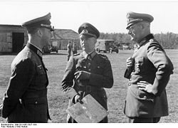 Maximilian von Weichs (à droite) avec le général Hans von Greifenberg, Russie, 23 septembre 1942