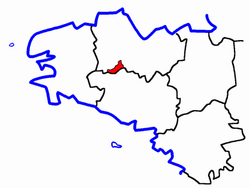 Localisation du Canton de Gouarec