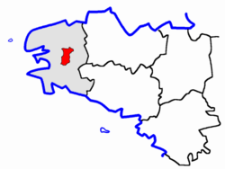 Localisation du Canton de Pleyben