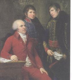Claude-Louis Petiet et ses deux fils, (135,5 x 112 cm), par Andrea Appiani (1754-1817).