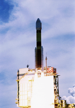 Le lancement du H-II Vol 4, transportant ADEOS I