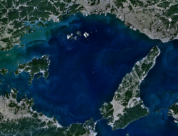 Image satellite de la mer de Harima.