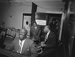 James P. Johnson, Fess Williams, Freddie Moore, Joe Thomas 1948 (Gottlieb).jpg