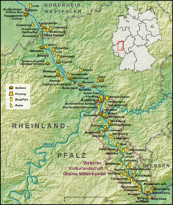 Cours du Haut-Rhin moyen et patrimoine historique.