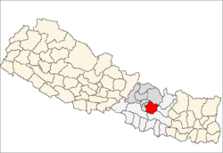 Localisation du district de Kavrepalanchok
