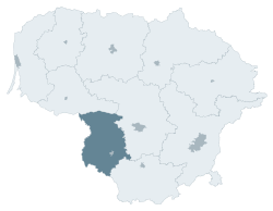 Localisation de l'apskritis de Marijampolė