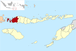 Situation de Manggarai Barat dans les petites îles de la Sonde orientales.